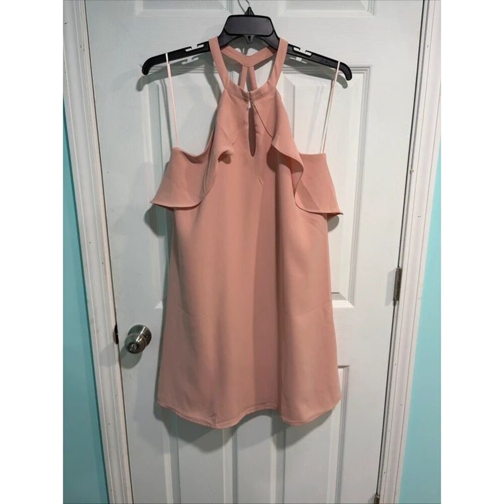 Blush Pink Ruffle Sun Dress Size L